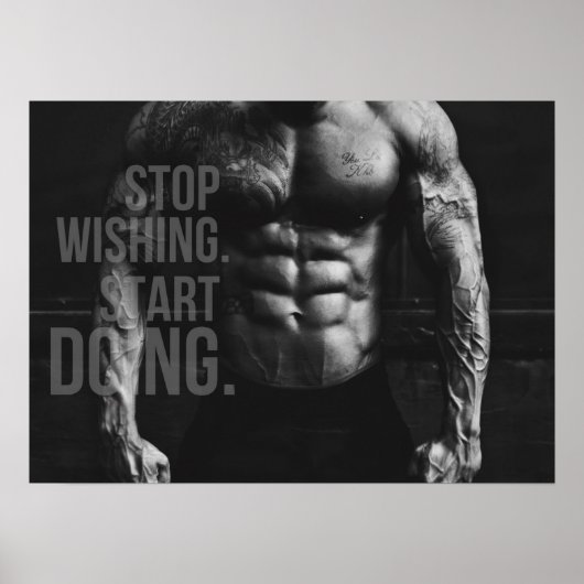 Workout Motivierend Poster (Vorne)