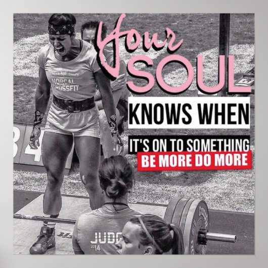 Workout Motivierend Poster (Vorne)