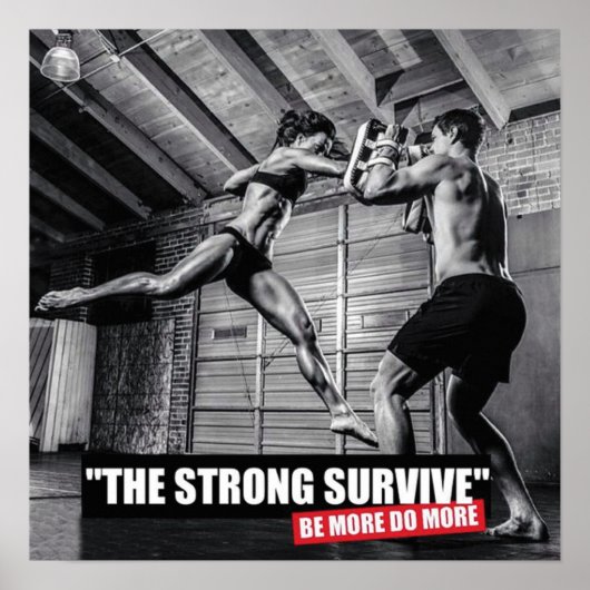 Workout Motivierend Poster (Vorne)