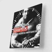 Workout Motivierend Quadratische Wanduhr (Winkel)
