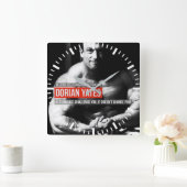 Workout Motivierend Quadratische Wanduhr (Zuhause)