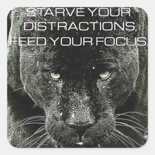 Workout Motivierend Quadratischer Aufkleber (Vorderseite)