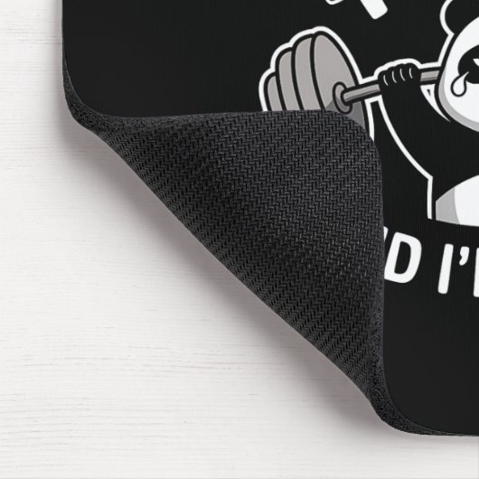 Workout Panda Alles tut weh müde Funny Gym Gif Mousepad (Ecke)