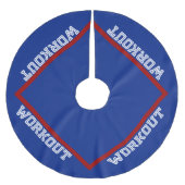 WORKOUT POLYESTER WEIHNACHTSBAUMDECKE (Vorderseite)