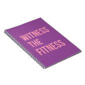 Workout Quote Zeuge Fitness Lila Pink Notebook Notizblock (Rechte Seite)