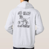 Workout - Schwer oder weg ausgestorben - T-Rex Dea Hoodie (Rückseite)