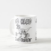 Workout - Schwer oder weg ausgestorben - T-Rex Dea Kaffeetasse (Vorderseite Links)