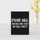 Workout Sehr geehrte Abs Funny Gym Übung Fitness Z Karte (Gelbe Blume)