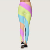 Workout Sieben Streifen farbenfrohe Schulteam Cust Leggings (Rückseite)