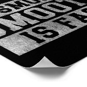 Workout Slow Is Smooth, Sitive Quote Motivational  Poster (Ecke)