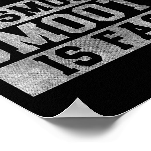 Workout Slow Is Smooth, Sitive Quote Motivational Poster (Ecke)