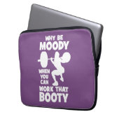 Workout-Spaß - Arbeit an diesem Hintern, Frauenfre Laptopschutzhülle (Vorderseite Links)