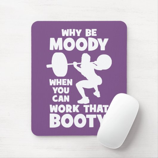 Workout-Spaß - Arbeit an diesem Hintern, Frauenfre Mousepad (Mit Mouse)