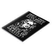 Workout-Spaß - Host du überhaupt? Isaac Newton Notizblock (Linke Seite)