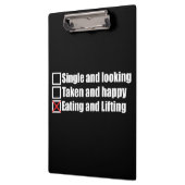 Workout-Spaß - Single vs. Takt vs Lifting Klemmbrett (Links)