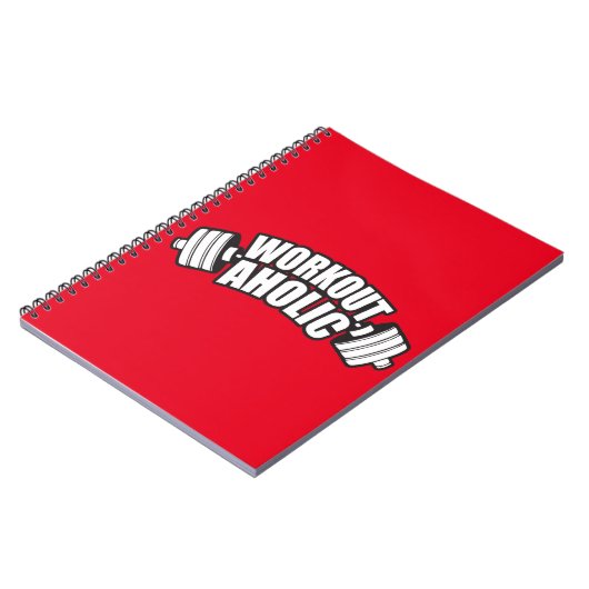 Workout-Spaß - Workoutaholic Notizblock (Linke Seite)