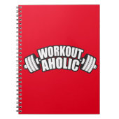 Workout-Spaß - Workoutaholic Notizblock (Vorderseite)