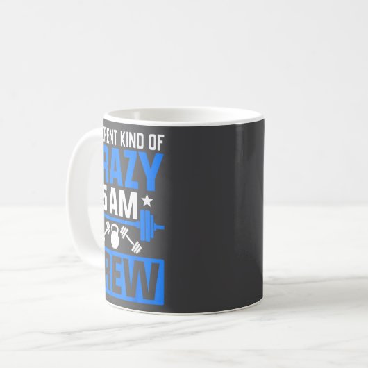 Workout Squad 5am Crew Funny Gym Quote Kaffeetasse (Vorderseite Links)