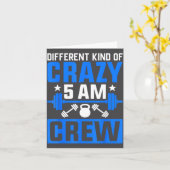 Workout Squad 5am Crew Funny Gym Quote Karte (Gelbe Blume)