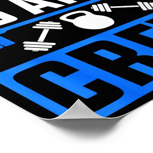 Workout Squad 5am Crew Funny Gym Quote  Poster (Ecke)