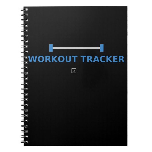 Workout Tracker - Fitness Journal Design Notizblock (Vorderseite)