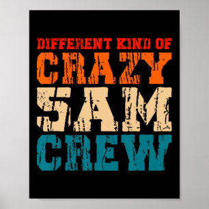 Workout-Truppe 5 Uhr Crew Lustiger Gym Spruch Vint Poster