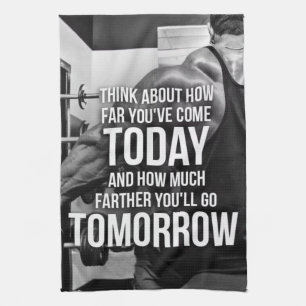 Workout-Turnhallen-motivierend Wörter Handtuch