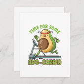 Workout Übung Funny Spaß Redewendungen Zitate Begleitkarte (Vorne/Hinten)