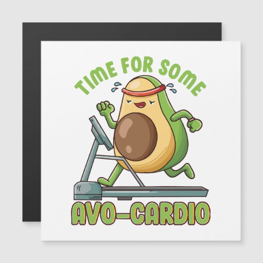 Workout Übung Funny Spaß Redewendungen Zitate Magnetkarte (Vorne/Hinten)