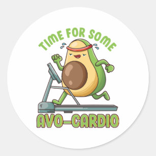 Workout-Übung Lustige Humor Sprüche Zitate Runder Aufkleber
