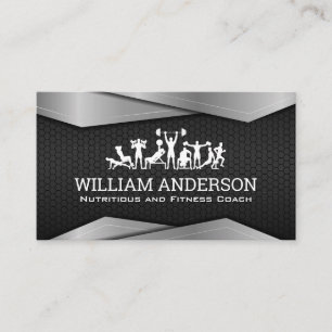 Workout-Übungen Fitness und Gesundheit Visitenkarte