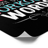 Workout Worte Funny Joke Funny Joke Gym Geschenke Poster (Ecke)