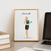 Workout, Yoga, Modellierung Poster