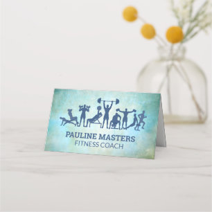 Workouts und Fitness Terminkarte