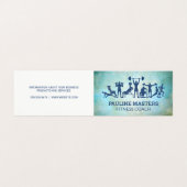 Workouts und Fitness Visitenkarten (Außenseite Aufgefaltet)