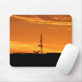 Workover-Anlage am Sonnenuntergang Mousepad (Mit Mouse)
