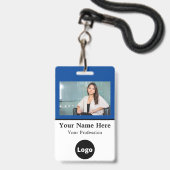 Workplace Abzeichen Lanyard Nametag Business Emplo Ausweis (Front with Lanyard)