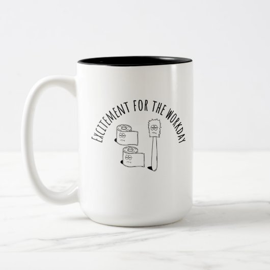 Workplace Thrills Zweifarbige Tasse (Links)