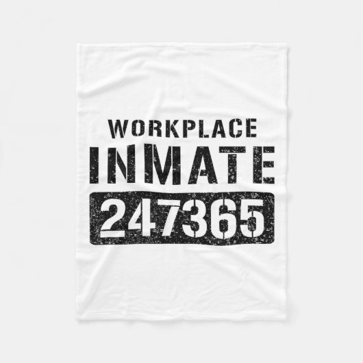 Workplace Worker Prisoner Inmate Halloween Costume Fleecedecke (Vorderseite)