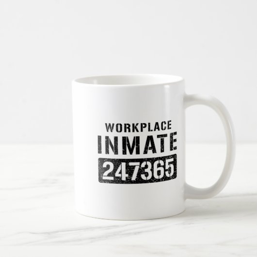 Workplace Worker Prisoner Inmate Halloween Costume Kaffeetasse (Rechts)