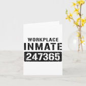 Workplace Worker Prisoner Inmate Halloween Costume Karte (Gelbe Blume)