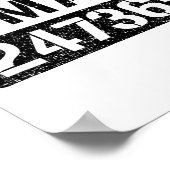 Workplace Worker Prisoner Inmate Halloween Costume Poster (Ecke)