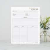 Worksheet "Business Event Planning" (Stehend Vorderseite)