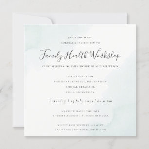 WORKSHOP EVENT MIT WASSERFARBE-PINSELSTRICHEN IN S EINLADUNG