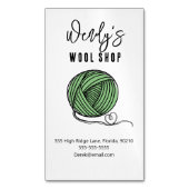 Workshop für Wollwaren Magnetische Visitenkarte (Vorderseite Vertikal)