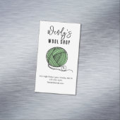 Workshop für Wollwaren Magnetische Visitenkarte (Beispiel)