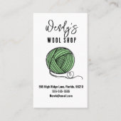 Workshop für Wollwaren Visitenkarte (Vorderseite)