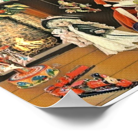 Workshop im Santa's House Picasso Art Poster (Ecke)