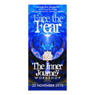 Workshop- oder Event-Rack-Karte Werbekarte