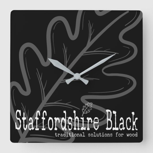 Workshop-Uhr Quadratische Wanduhr (Vorderseite)